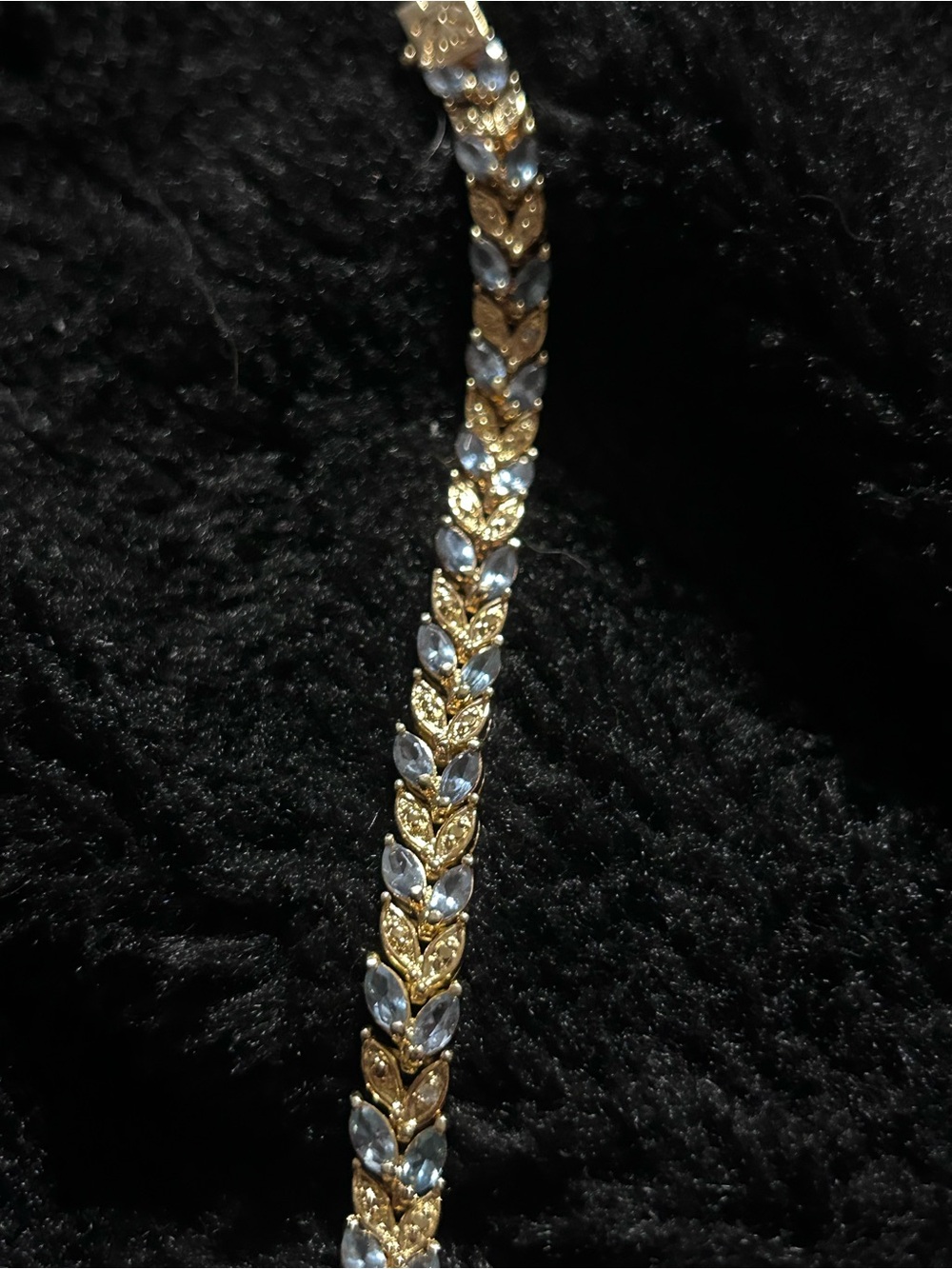 Vintage 925 bracelet gold toned bracelet